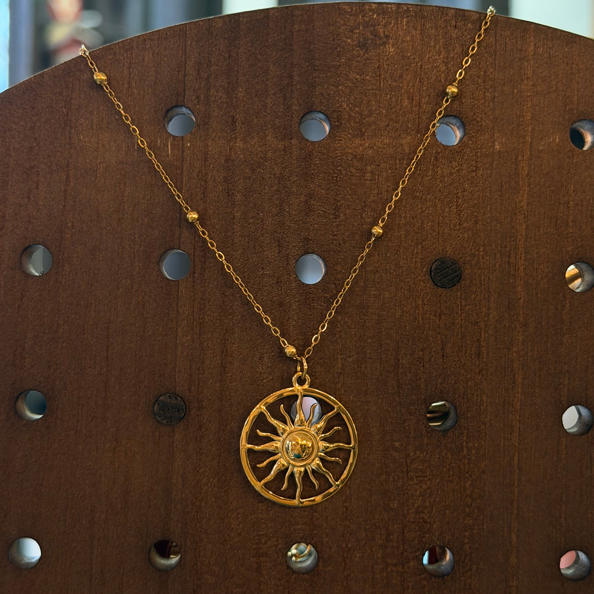 Cardinal Sun Necklace