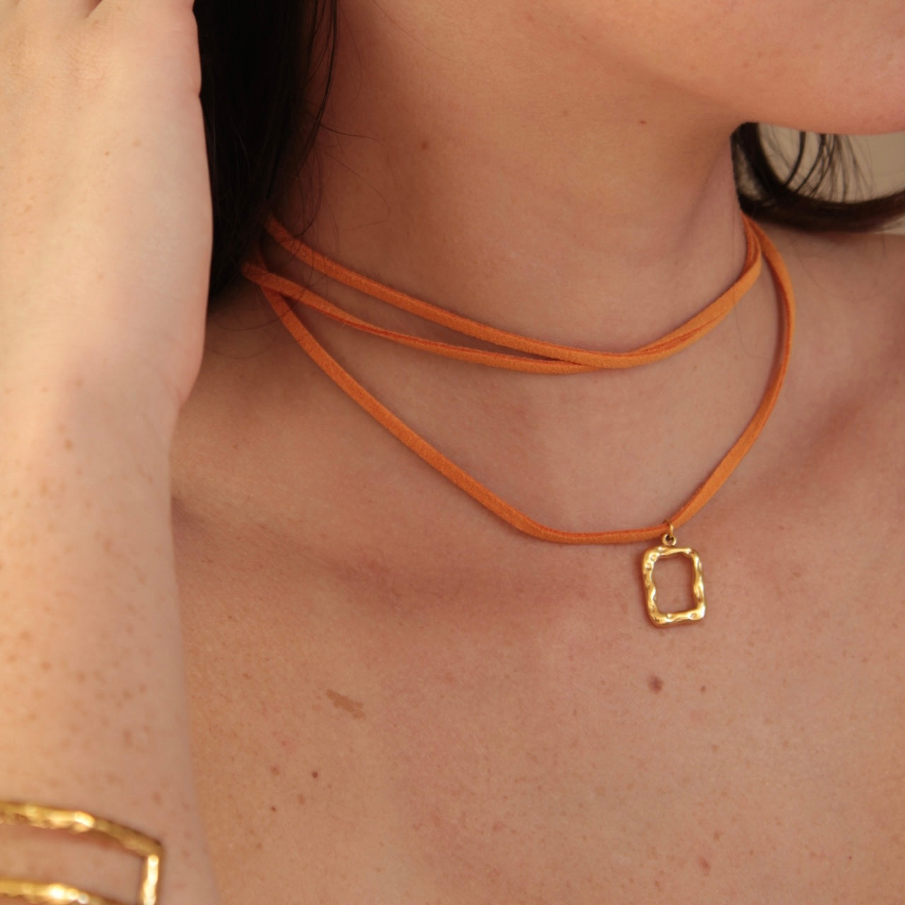 Orange Gamuza Wrap
