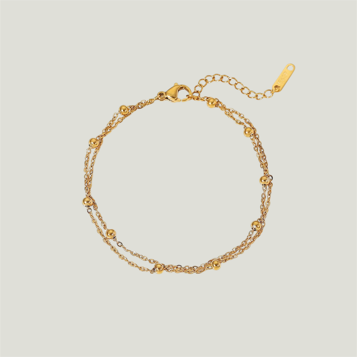 Ball Chain Double Bracelet