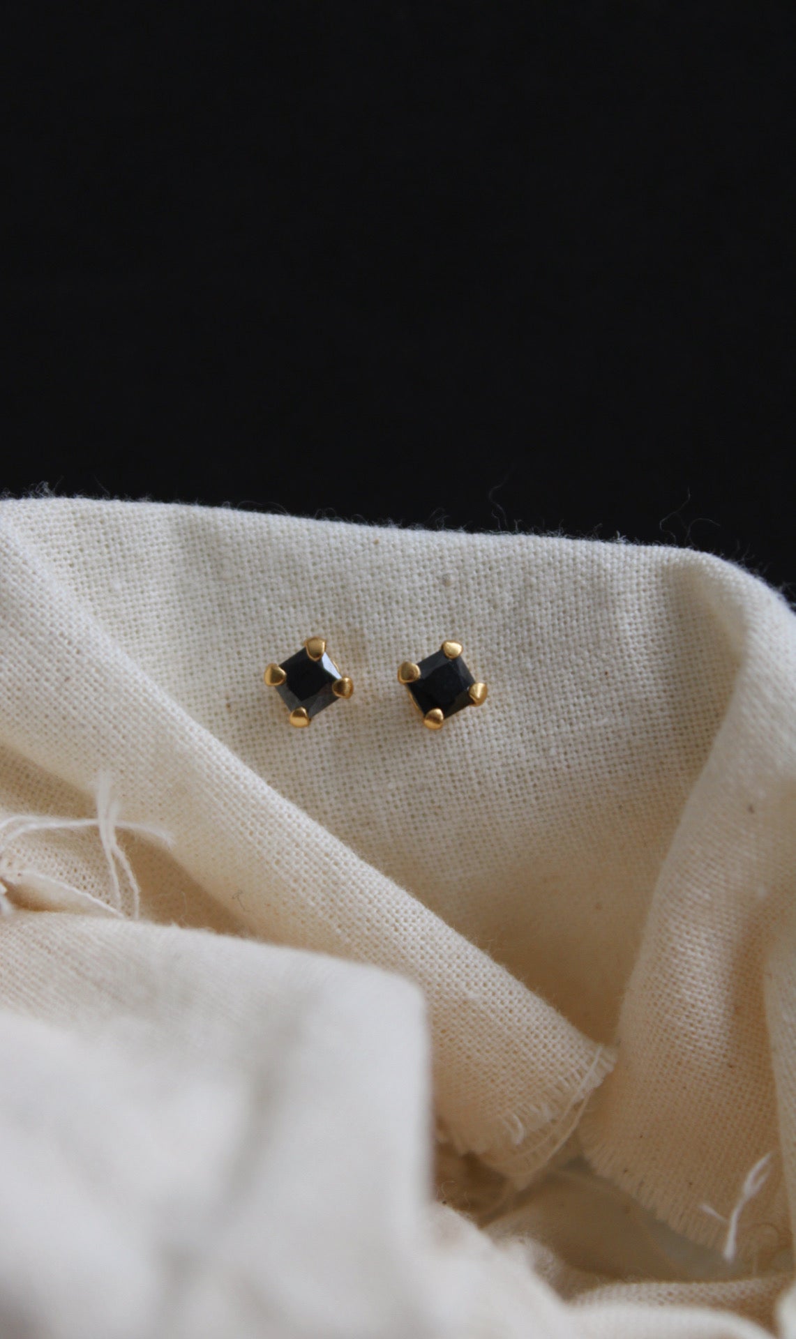 Jet Black Studs