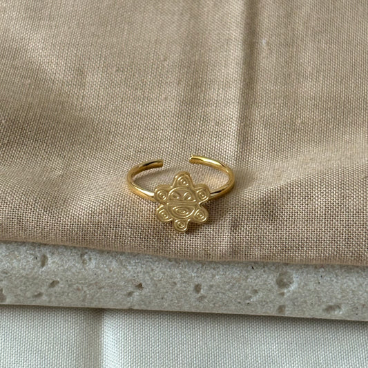 Sol Taíno Adjustable Ring