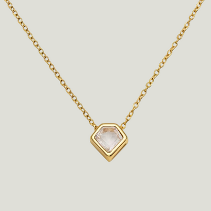 Pentagon Zirconia Necklace