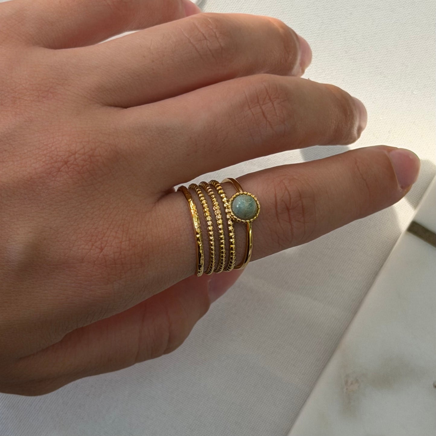 Mykonos Adjustable Ring