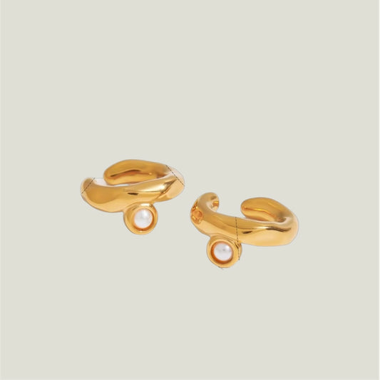 Gold Pearl Cuff