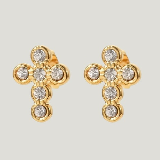 Cross Zirconia Studs