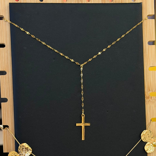 Cross Y necklace
